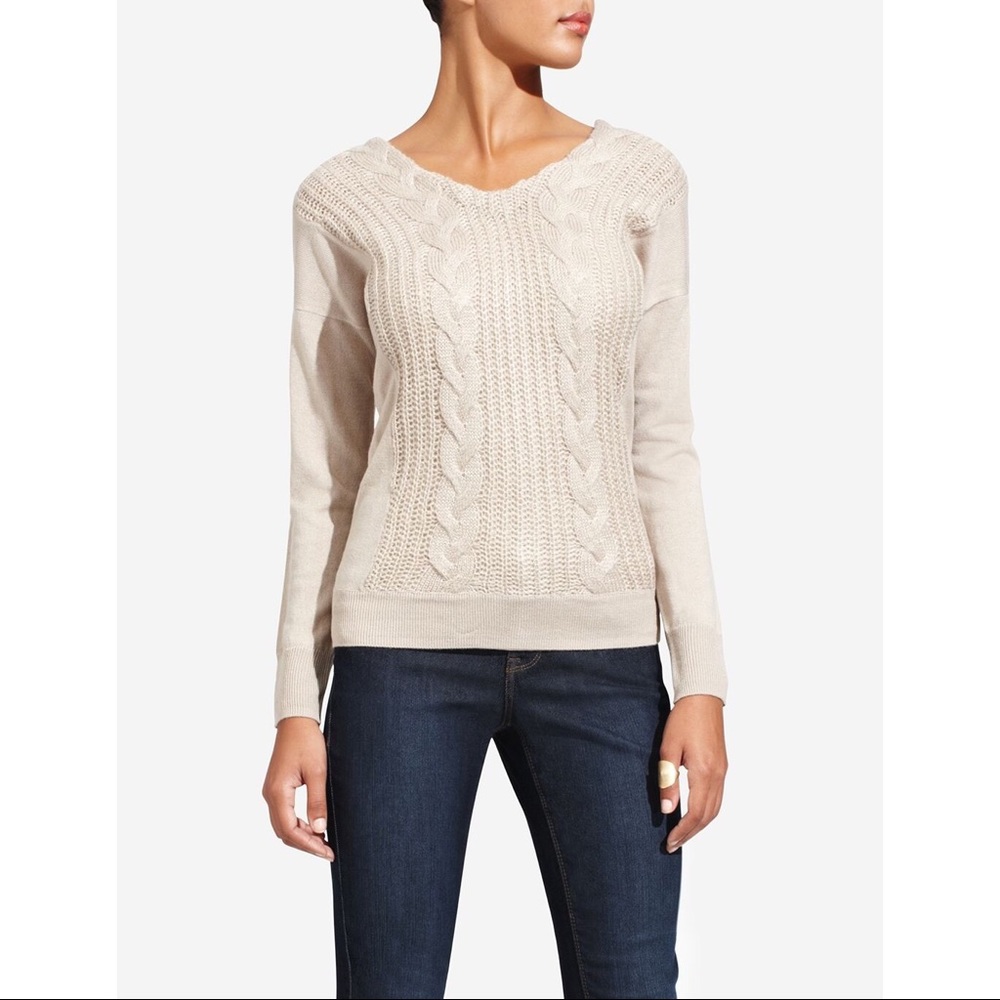 The Limited Double V-Neck Button Back Sweater - image 2